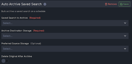 Auto Archive Saved Search - CineSys.io