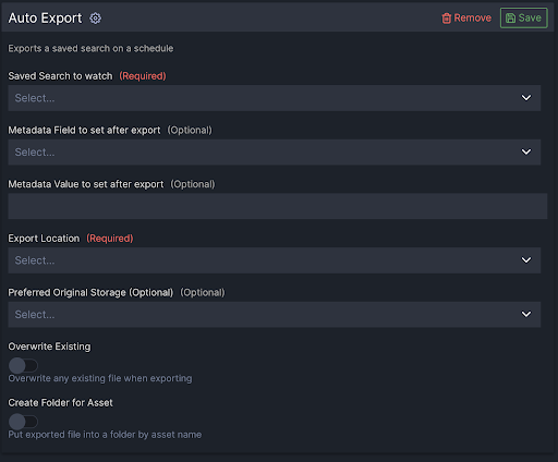 Auto Export - CineSys.io